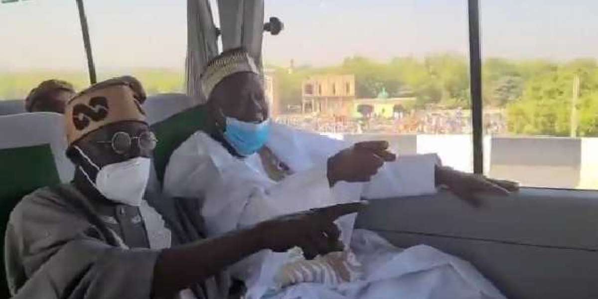Tinubu In Kano, Goes On A Ride With Ganduje (Video, Photos)