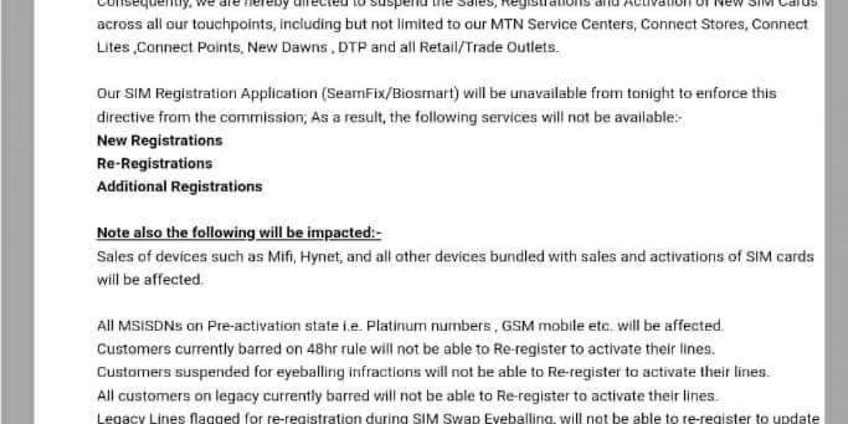 MTN Memo And Airtel Letter Confirming FG's Ban On SIM Card Sales