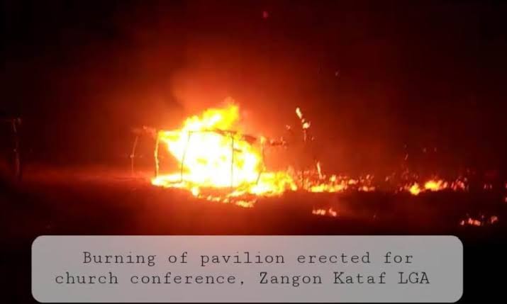 JUST IN; Unkown Hoodlums set Church pavilion on fire as Governor orders investigation - News Centric