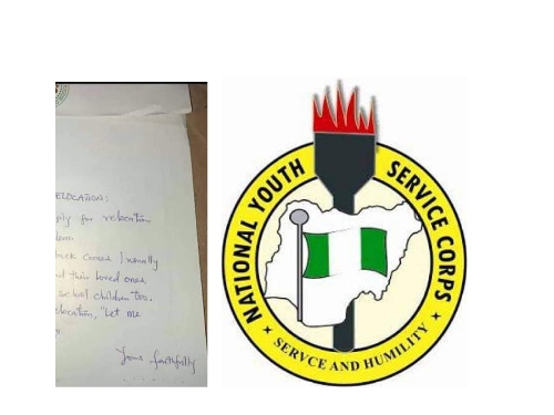 PHOTOS: See Funny Letter Of A Corper Seeking Redeployment