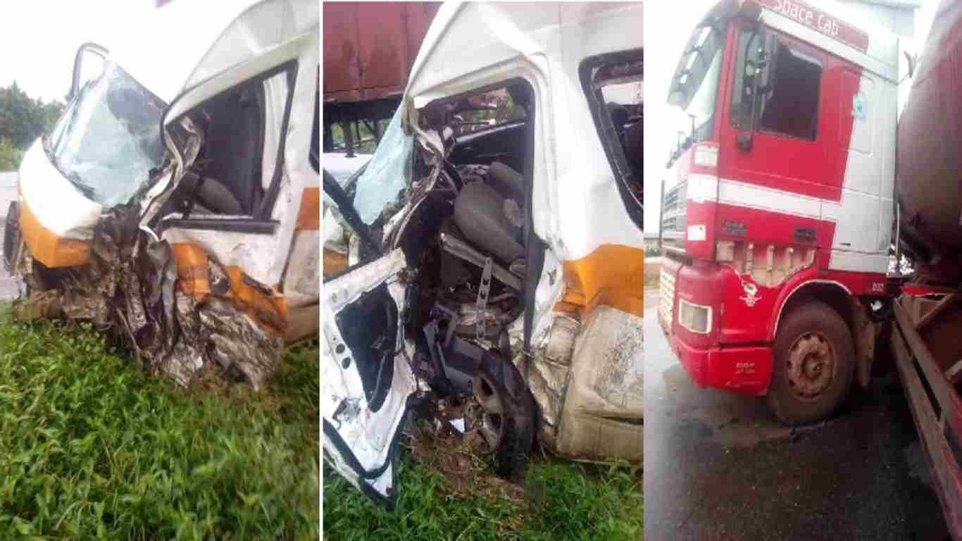 AKTC bus conveying prospective corps members to camp collides with tanker — First Reports