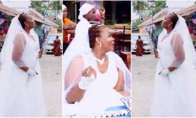 VIDEO: I Will Pay The Dowry, Lady Hits The Street In Wedding Gown To Look For A Husband - Ibom Focus