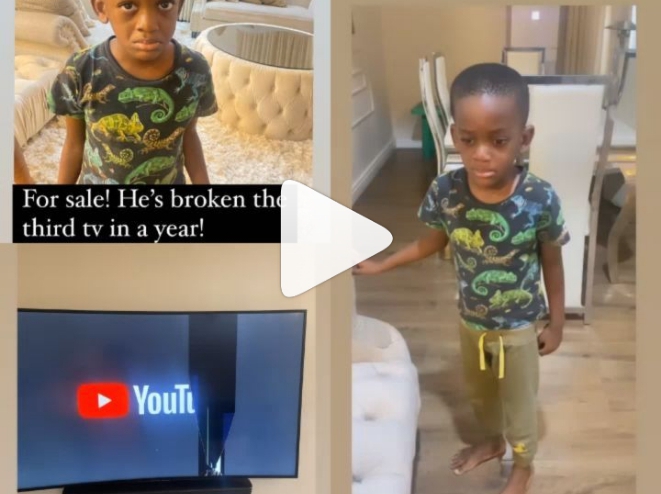 VIDEO: Popular Comedian Puts His Son For ‘Sale’ After He Broke Their Tv Set For The Third Time This Year - Ibom Focus