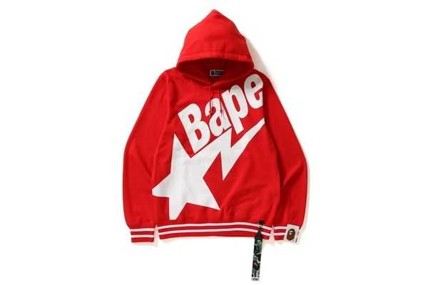 bape hoodie red